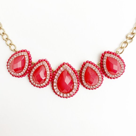 Shades of Pink Statement Necklace - Picture 1 of 7